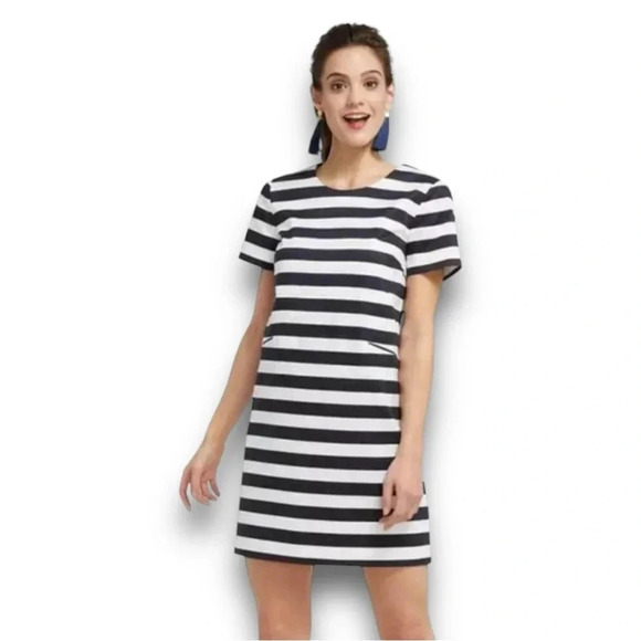 Draper James | Striped Shift Dress (6) 💙🤍💙 - Picture 1 of 9